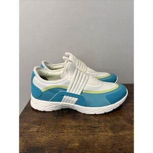 NEW Vionic Vayda Slip-On Supportive Sneaker Sz 6.5 WIDE, Marshmallow/Lake Blue